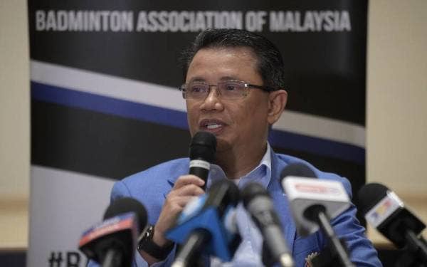 Mohamad Norza ketika sidang media BAM di Akademi Badminton Malaysia, Bukit Kiara hari ini.
- Foto Bernama