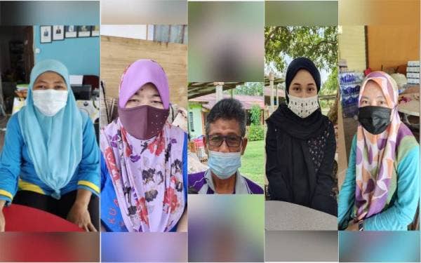 (Dari kiri) Maslinda, Noriyah, Mohsin, Nur Syafinaz, Nurul Ahda