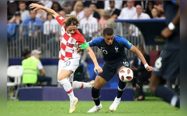 Aksi final Piala Dunia 2018 lalu. - Foto gettyimages