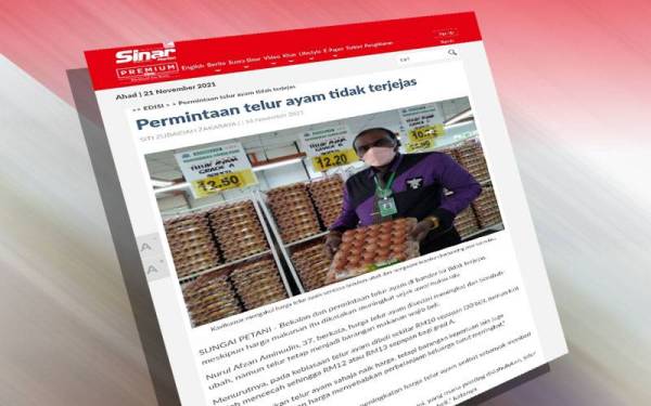 Laporan Sinar Harian pada 18 November 2021.