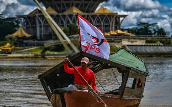 Logo GPS akan diuji kekuatannya pada PRN Sarawak. -Foto Bernama
