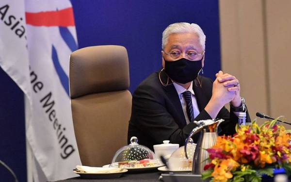 Ismail Sabri ketika Pembukaan Sidang Kemuncak Mesyuarat Asia-Eropah (ASEM) ke- 13 di sebuah hotel pada Rabu.