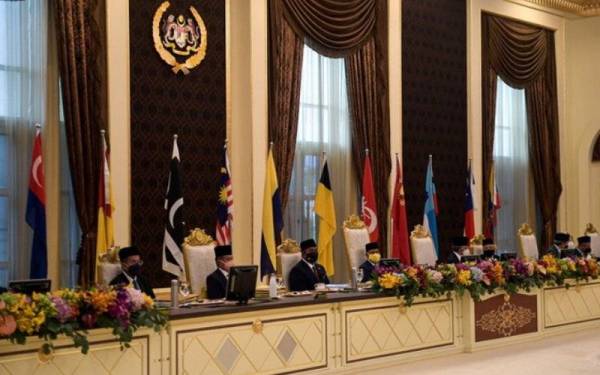 Hari kedua Mesyuarat Majlis Raja-Raja ke-257 di Istana Negara pada Khamis. - Foto Bernama