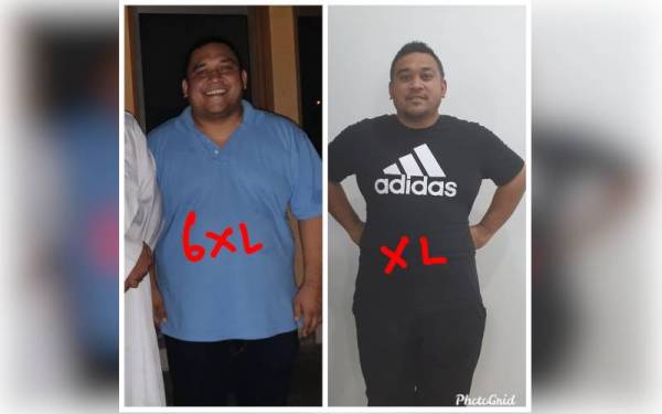 Amri berjaya menurunkan berat badan hampir 30 kilogram selepas mengamalkan produk kesihatan Kisume sejak Ogos lalu.