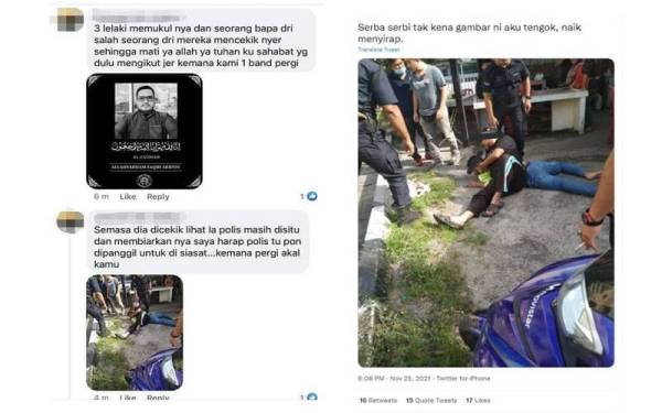 Tindakan pemilik akaun laman sosial yang memberi kenyataan berunsurkan negatif tanpa mengetahui fakta sebenar adalah tidak bertanggungjawab dan dikesali. Foto: ihsan pembaca