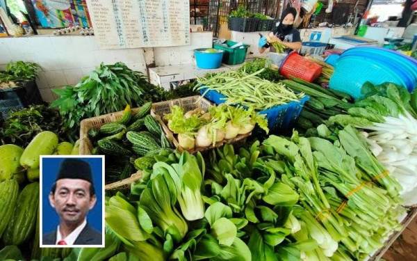 Pergerakan semasa harga runcit sayur di Selangor seimbang berdasarkan pemantauan KPDNHEP. (Gambar kecil: Mohd Zawawi)