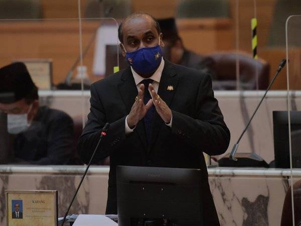 R. Vidyananthan pada persidangan Dewan Undangan Negeri (DUN) Johor di sini pada Ahad.