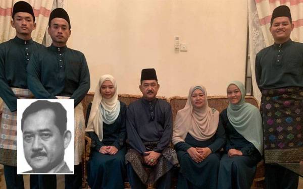 Kenangan bersama Allahyarham di Hari Raya Aidilfitri pada 2019. -Foto: Ihsan keluarga Allahyarham.