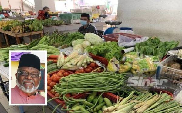Harga sayur tidak sewenang-wenangnya boleh ditetapkan oleh mana-mana peniaga sayur. Gambar kecil: Datuk Syed Abd Rahman
