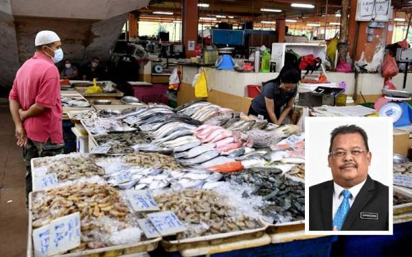 Barangan segar ikan antara yang dijual dalam Program Jualan Keluarga Malaysia. (Gambar kecil: Shamsuzaman)