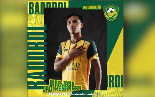 Baddrol Bakhtiar. - Foto Kedah Darul Aman FC
