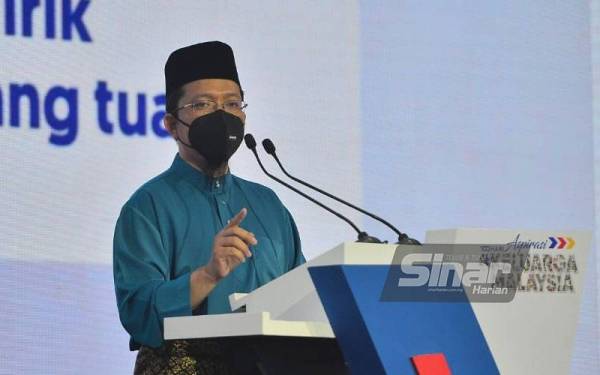 Sinopsis #Keluarga Malaysia yang disampaikan oleh Ketua Pegawai Penyelidik Yayasan Warisan Ummah Ikhlas, Fazrul Ismail. - FOTO: ASRIL ASWANDI SYUKOR