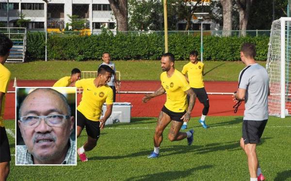 Para pemain Harimau Malaya berada pada prestasi terbaik apabila melakar dua kemenangan awal sebelum berdepan Vietnam pada Ahad. - Foto Football Association of Malaysia. (Gambar kecil: Jamal Nasir)