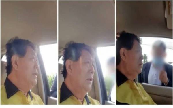 Tangkap layar daripada video Voon bercakap dengan pegawai SPRM semasa penahanan pada pagi Ahad.