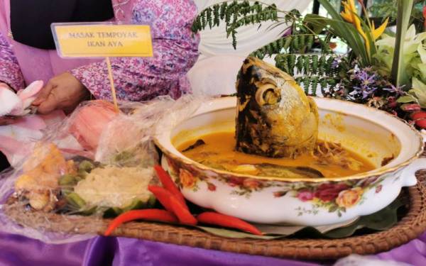 Menu masak tempoyak ikan aye dari PPK Kuala Berang.
