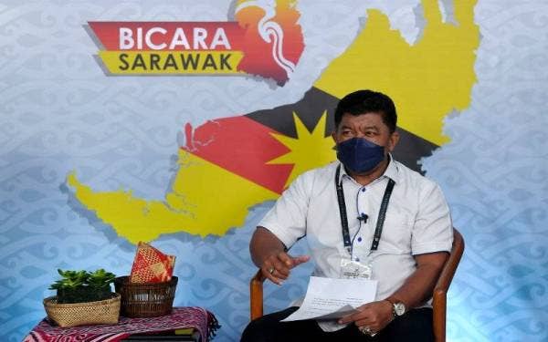 Jasni ketika pogram Bicara Sarawak sempena Pilihan Raya Negeri (PRN) Sarawak ke- 12 hari ini. Foto Bernama