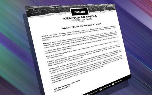 Kenyataan Muda pada Khamis.