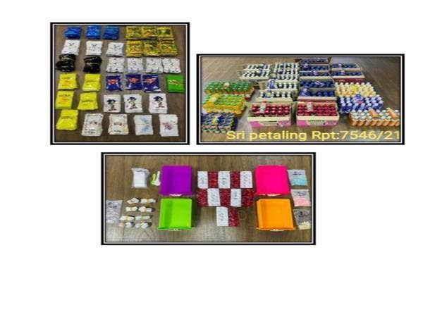 Antara dadah yang dirampas dalam serbuan Ops Carmill di Residensi Rimbunan, Kuala Lumpur pada Rabu