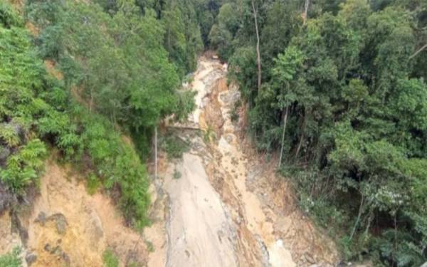 Keadaan Jeram Toi, Jelebu selepas kejadian bencana banjir.