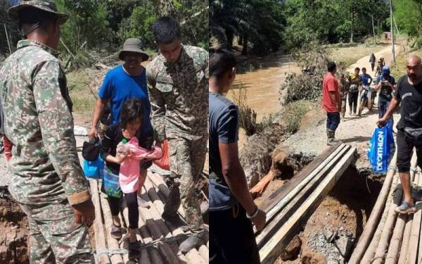 15 RAMD bantu mangsa banjir di Taman Negeri Kenaboi pada Isnin lepas. - Foto ihsan TDM