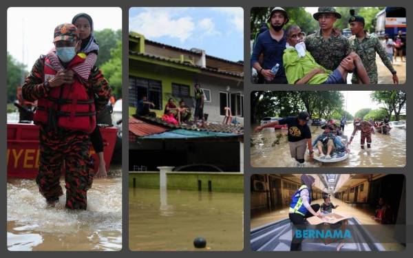 TNB terpaksa memutuskan bekalan elektrik buat sementara waktu kerana paras air masih bahaya, litar pintas boleh berlaku dan boleh menyebabkan kebakaran.