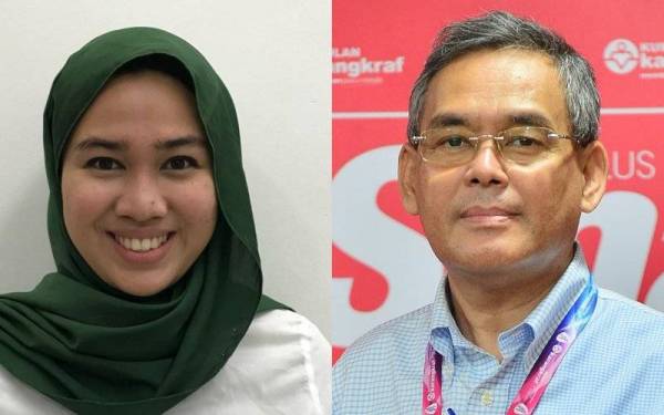 Tasnim (kiri) dan Rozaid