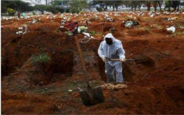 Jumlah kematian akibat Covid-19 seluruh dunia berkurangan.