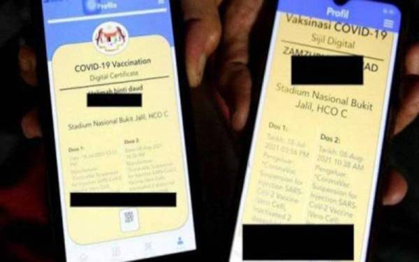 PDRM memandang serius tindakan kumpulan atau individu yang menjalankan aktiviti penjualan sijil vaksin Covid-19 palsu. - Gambar hiasan