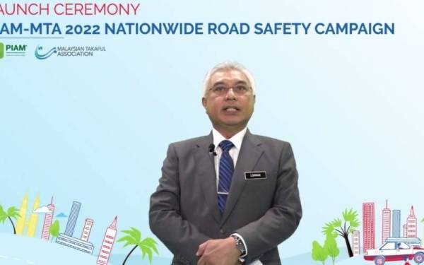 Lokman ketika berucap pada majlis maya pelancaran PIAM-MTA 2022 Nationwide Road Safety Campaign pada Khamis.