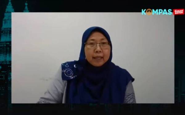 Fuziah ketika menjadi panel pada program Kompas Rasuah Busters bertajuk Rasuah, Tsunami Balak dan Bah yang disiarkan di platform Sinar Harian pada Rabu.