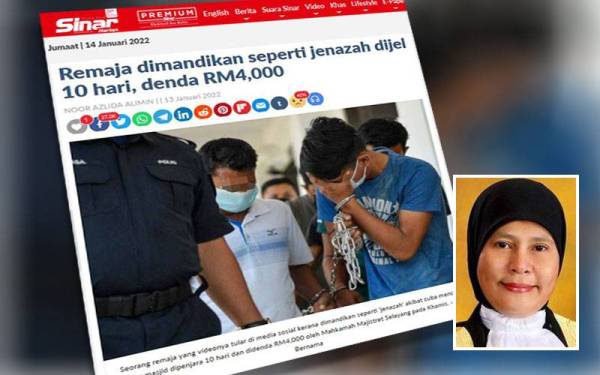 Seorang remaja lelaki dipenjara 10 hari dan denda RM4,000 oleh Mahkamah Majistret Selayang kerana cuba mencuri tabung masjid. Gambar kecil: Tengku Maimun
