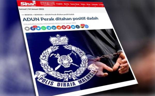 Laporan Sinar Harian pada Jumaat.