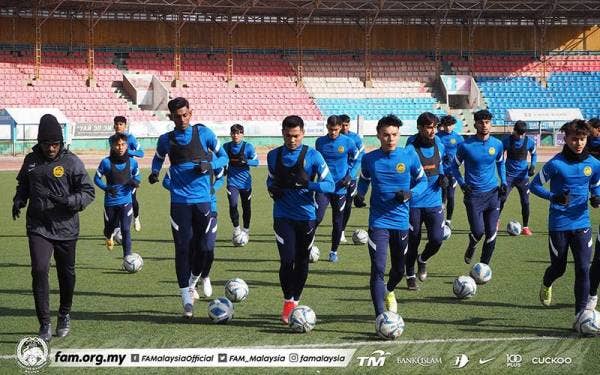 Skuad B-23 ketika kempen kelayakan Piala Asia B-23 2022 di Ulaanbaatar, Mongolia tahun lalu.