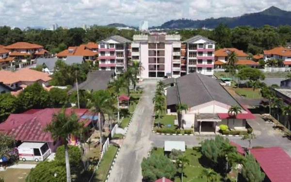 Pandangan Institut Latihan Jabatan Kemajuan Masyarakat (Kemas) Kuantan daripada udara.