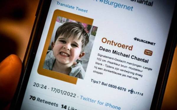 Operasi pencarian secara besar-besaran dilancarkan Belanda dan Belgium sejak beberapa hari lalu untuk menjejaki Dean Verberckmoes. - Foto Agensi