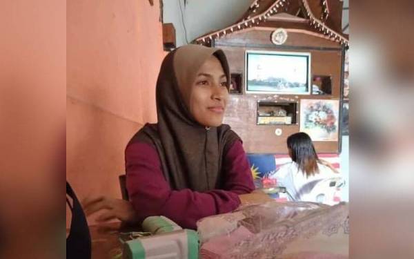 Gambar Noor Amira yang diviralkan di aplikasi Whatsapp pada 13 Januari lalu.