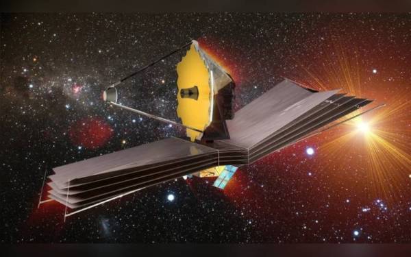 Teleskop James Webb terletak kira-kira 1.5 juta kilometer dari bumi. - Foto ESA