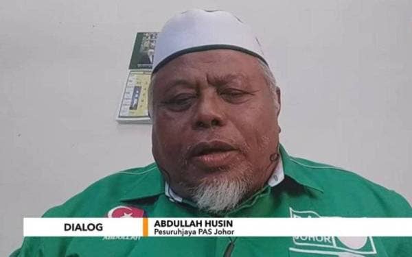 Abdullah ketika sesi Dialog Tiga Penjuru bertajuk ‘PRN Johor: Dulu, Kini dan Apa Pula Selepas Ini?’ terbitan Astro Awani pada Khamis