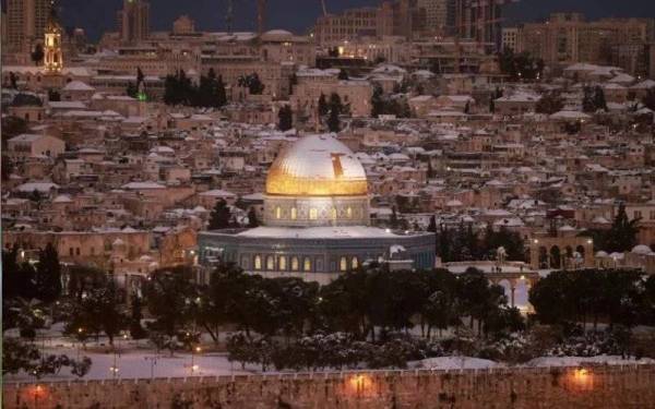 [VIDEO] Salju turun di Yerusalem, Tepi Barat
