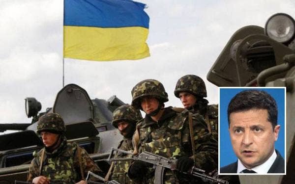 Angkatan Tentera Ukraine telah melakukan penambahbaikan secara besar-besaran sejak Moscow menduduki Semenanjung Crimea pada 2014. Gambar kecil: Volodymyr Zelensky.