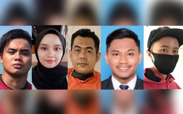 Gambar dari kiri: Irfan Hadi, Nur Shafika, Shahmi Latib, Muhammad Hazim, Musriani Ahmad