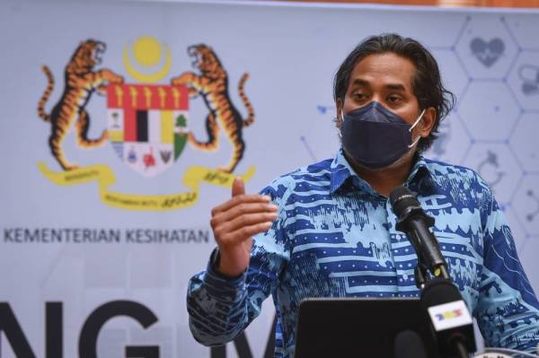 Menteri Kesihatan Khairy Jamaluddin. -Foto Bernama