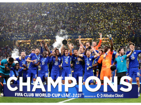 Pemain Chelsea meraikan kejayaan merangkul kejuaraan Piala Dunia Kelab selepas menewaskan Palmeiras, 1-0 dalam perlawanan akhir di Stadium Mohammed Bin Zayed.