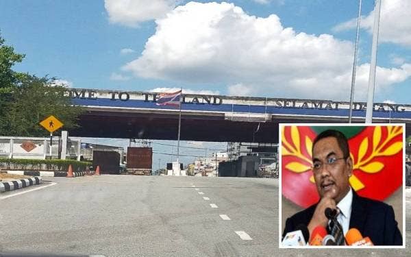 Sempadan Malaysia-Thailand di Bukit Kayu Hitam. (Gambar Kecil) Muhammad Sanusi