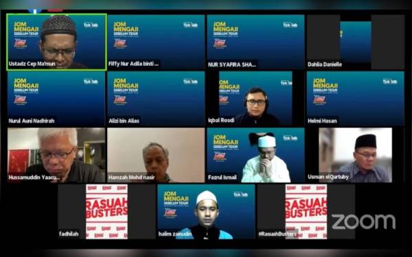 Program Jom Mengaji Sebelum Tidur: Surah Al-Sajdah yang berlangsung secara dalam talian pada malam Rabu.