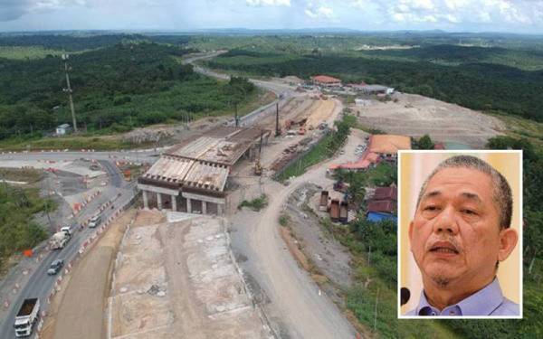 Fasa Satu Pan Borneo Sarawak dari Telok Melano ke Miri disasarkan dapat dibuka secara keseluruhannya pada penghujung tahun ini. Gambar kecil: Fadillah