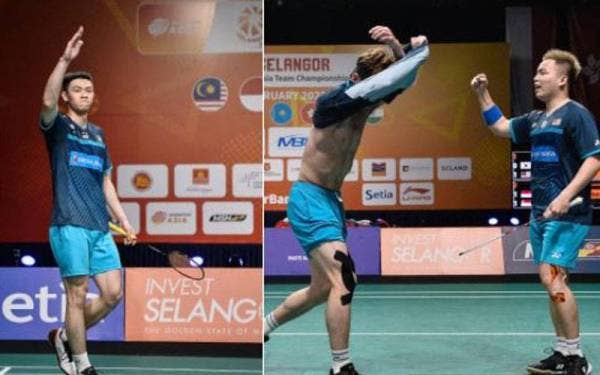 Skuad badminton lelaki negara berpeluang mencipta sejarah muncul juara Kejohanan Badminton Berpasukan Asia 2022 (BATC) buat kali pertama apabila bakal membuat perhitungan dengan musuh tradisi Indonesia dalam aksi final, esok. - Foto Bernama