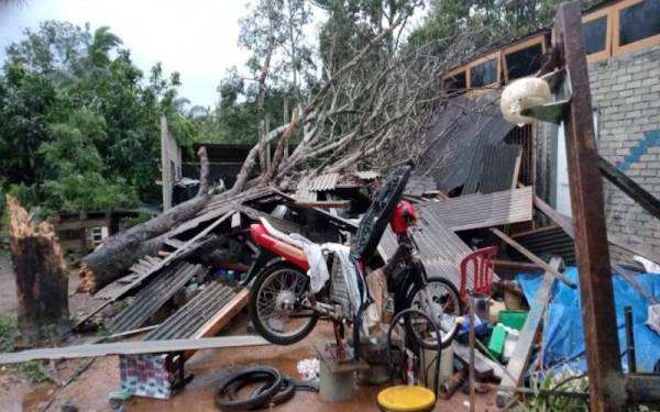 Keadaan lokasi kejadian. - Foto Ihsan Bomba