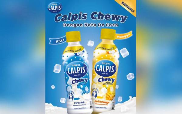 Calpis Chewy kini dengan dua varian lazat iaitu Calpis Chewy Original dan Calpis Chewy Mango.