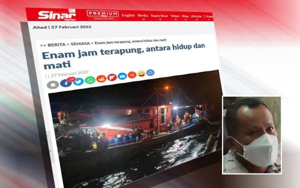 Laporan Sinar Harian. (Gambar kecil: Mohd Zawawi)